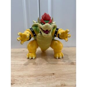 Bowser Super Mario Bros. Movie Fire Breathing WORKS 7" Jakks Pacific Toy